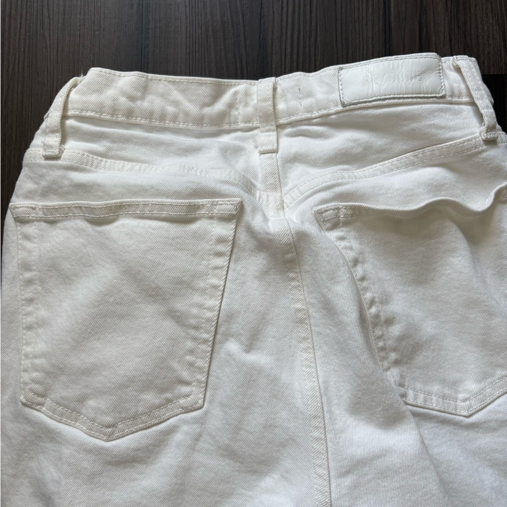 Re/Done White Skinny Distressed Jeans - Picture 3 of 5